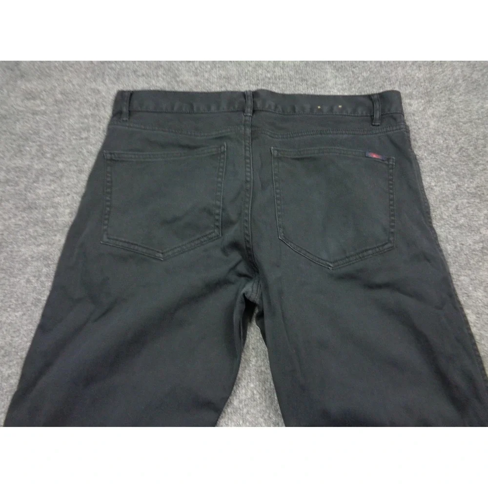 Faherty Stretch Terry Pants Mens 32x30 Washed Blue Slim Straight 5 Pocket